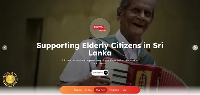 helpage.lk website — Supporting Elderly Citizens in Sri Lanka